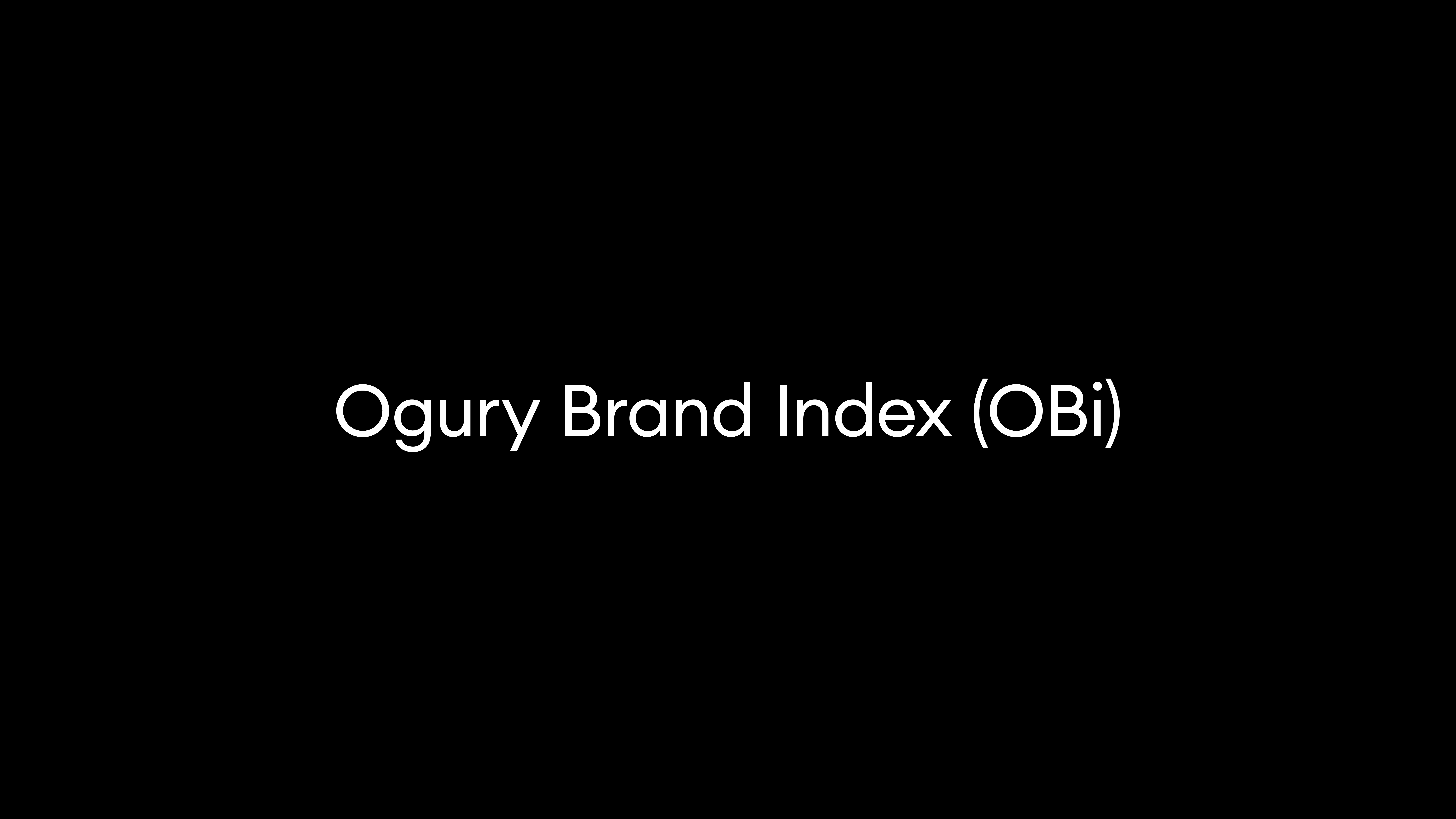Ogury Brand Index (OBi)