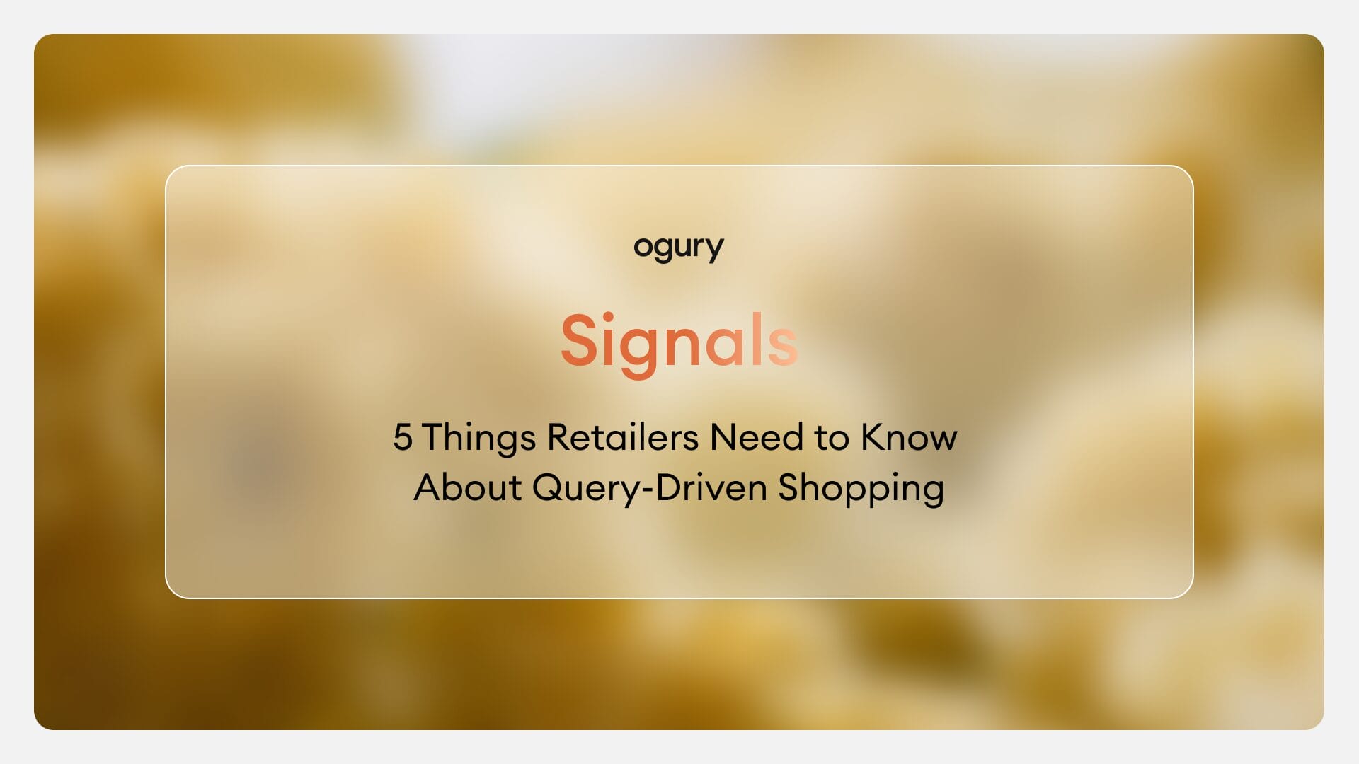 5 Things Retailers Need to Know About Query-Driven Shopping