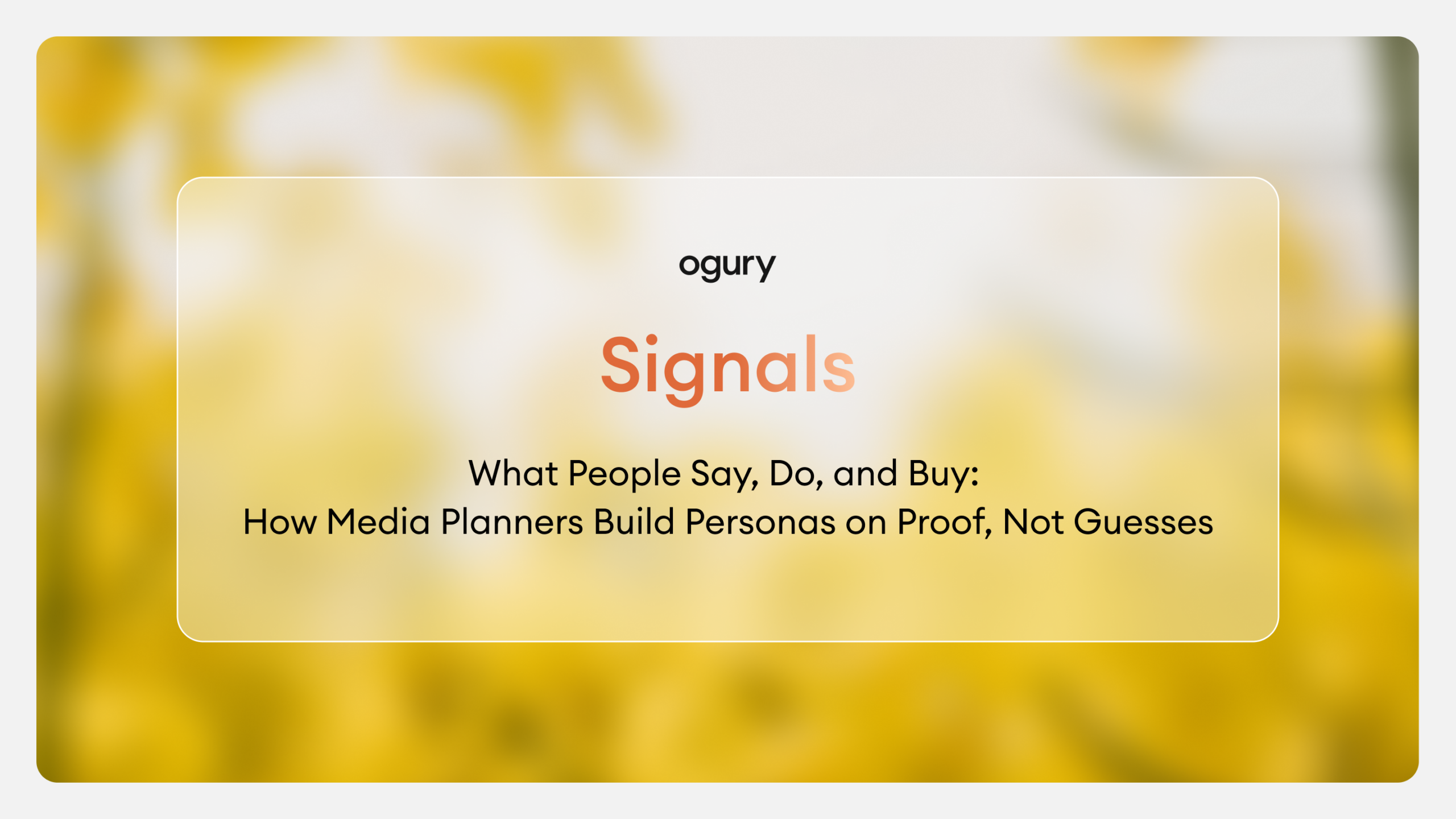 What People Say, Do, and Buy: How Media Planners Build Personas on Proof, Not Guesses